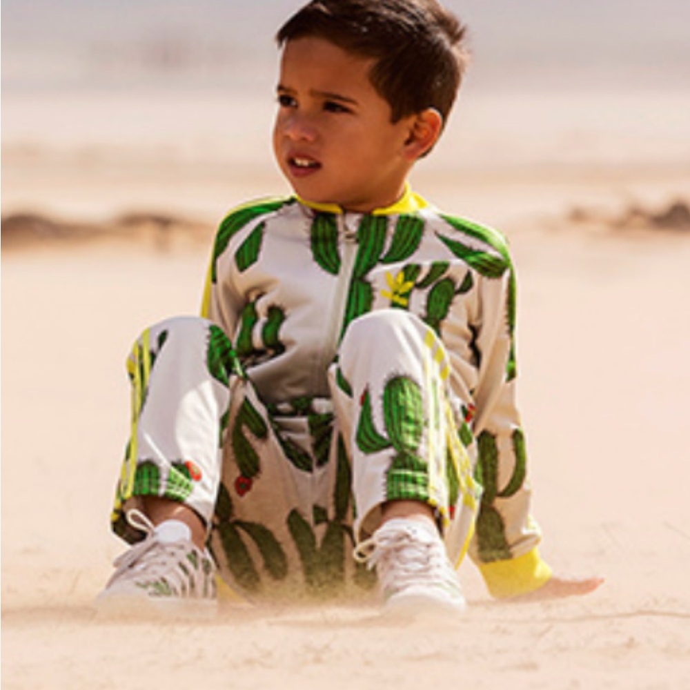 Mini Rodini x Adidas cactus tracksuit